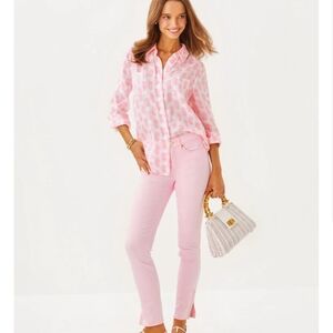 Lilly Pulitzer Pink Button Down Shirt